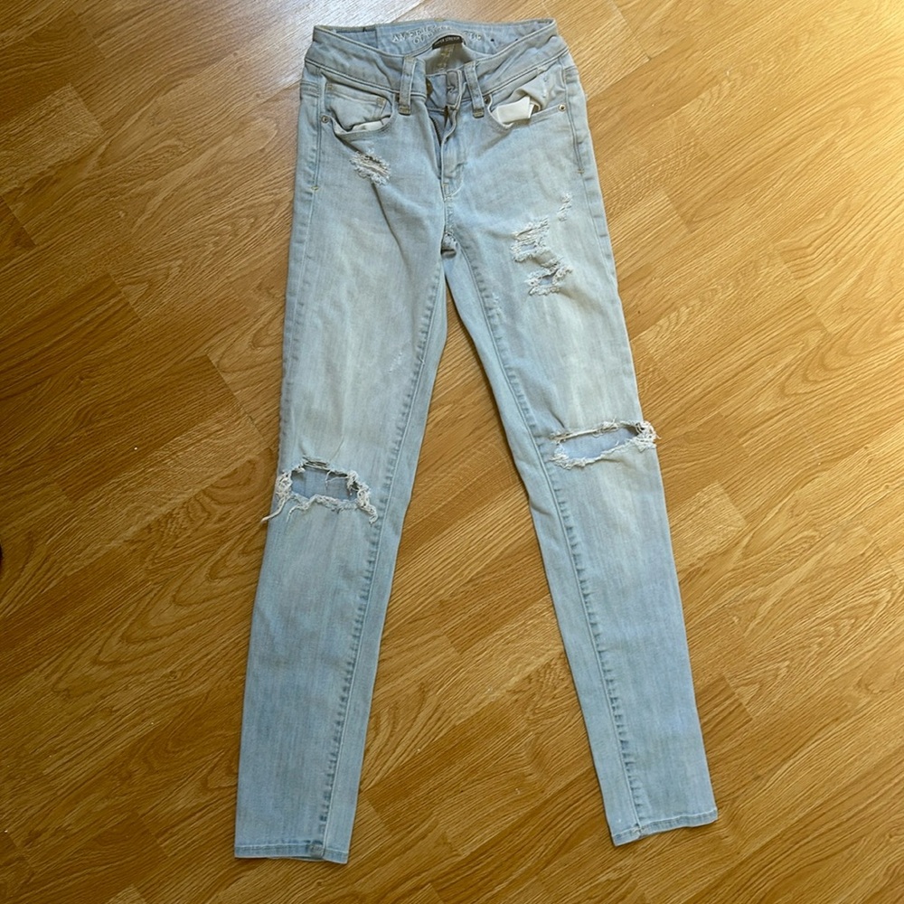 American eagle super stretch jeans, super comfortable, size 00 regular